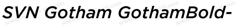 SVN Gotham GothamBold字体转换